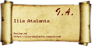 Ilia Atalanta névjegykártya
